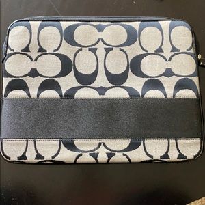 Coach laptop pouch